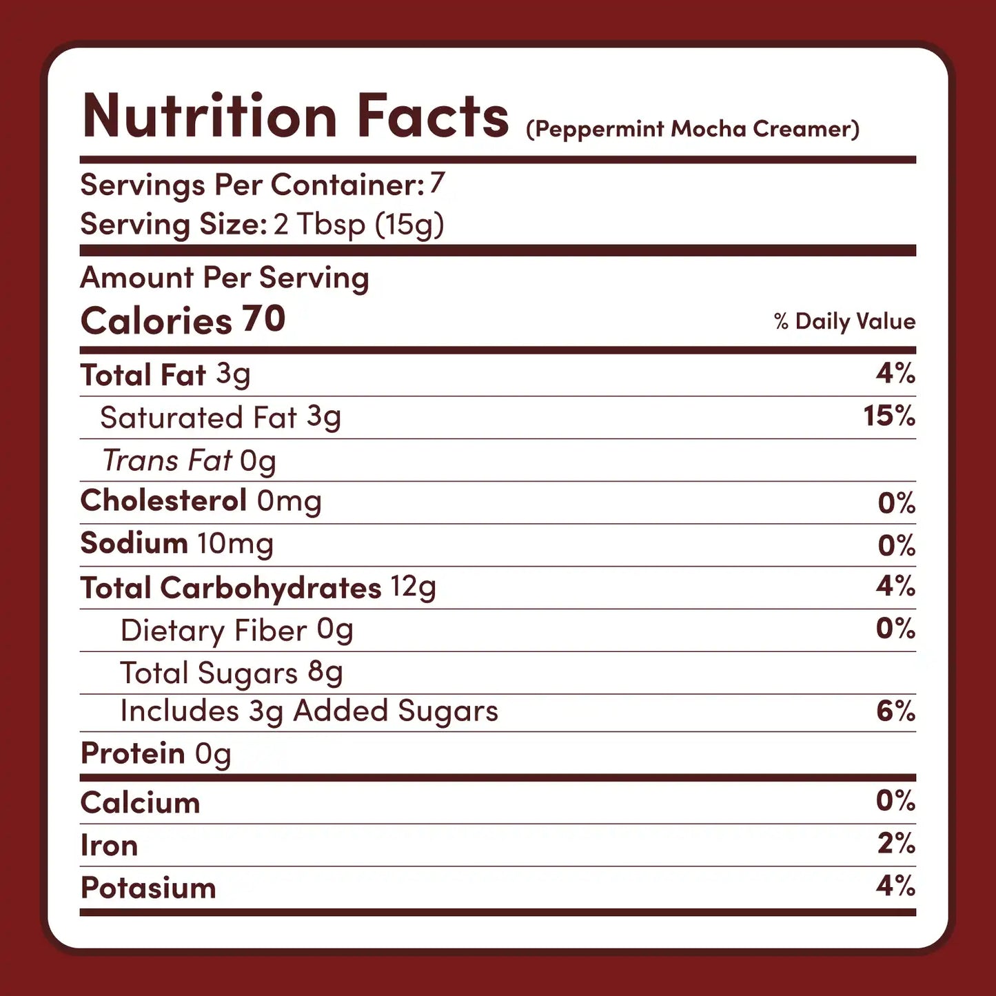 Peppermint Mocha Creamer Add-On (SPECIAL PRICING) - SRYE