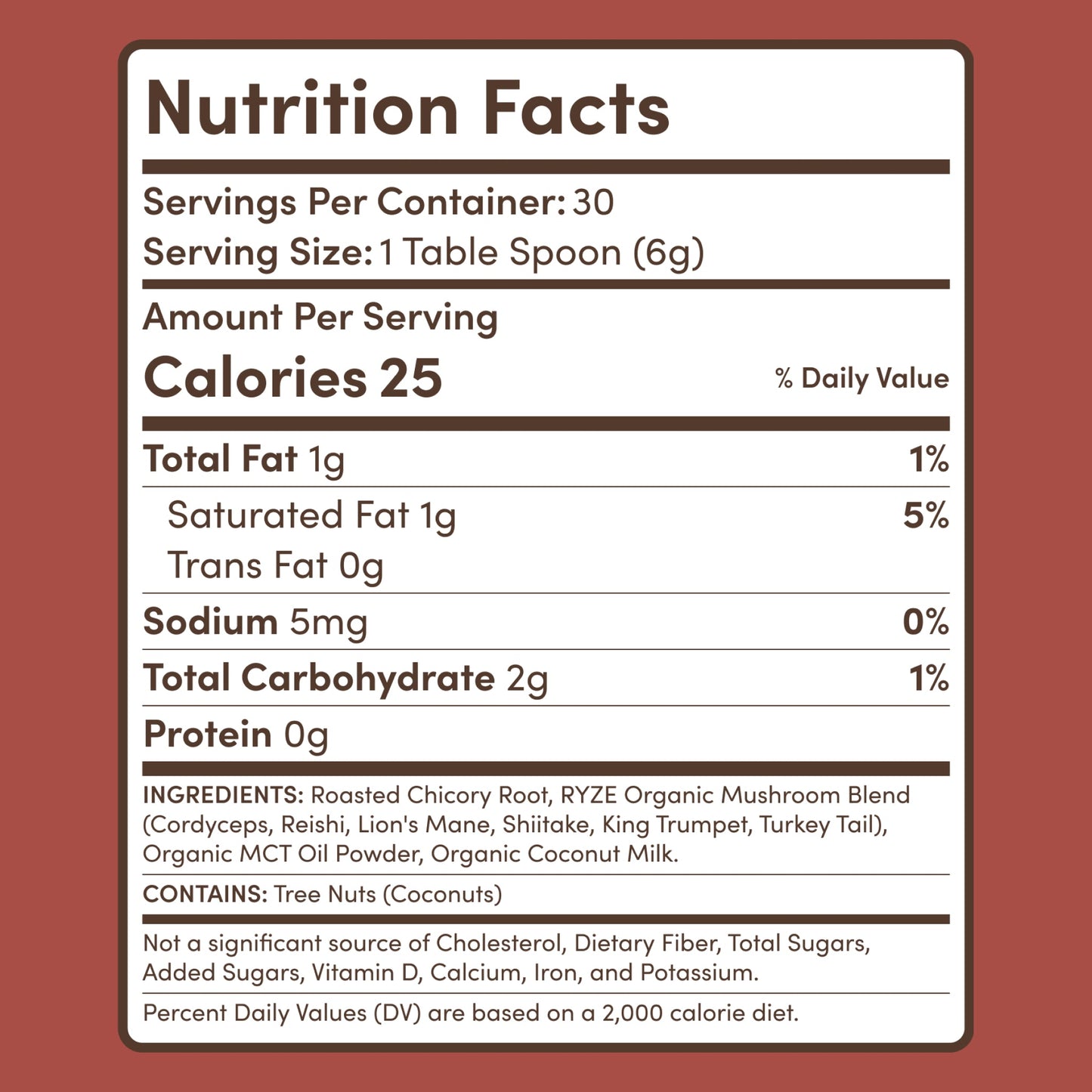 Mushroom Chicory (1 Pack - 30 Servings) - 3OF5