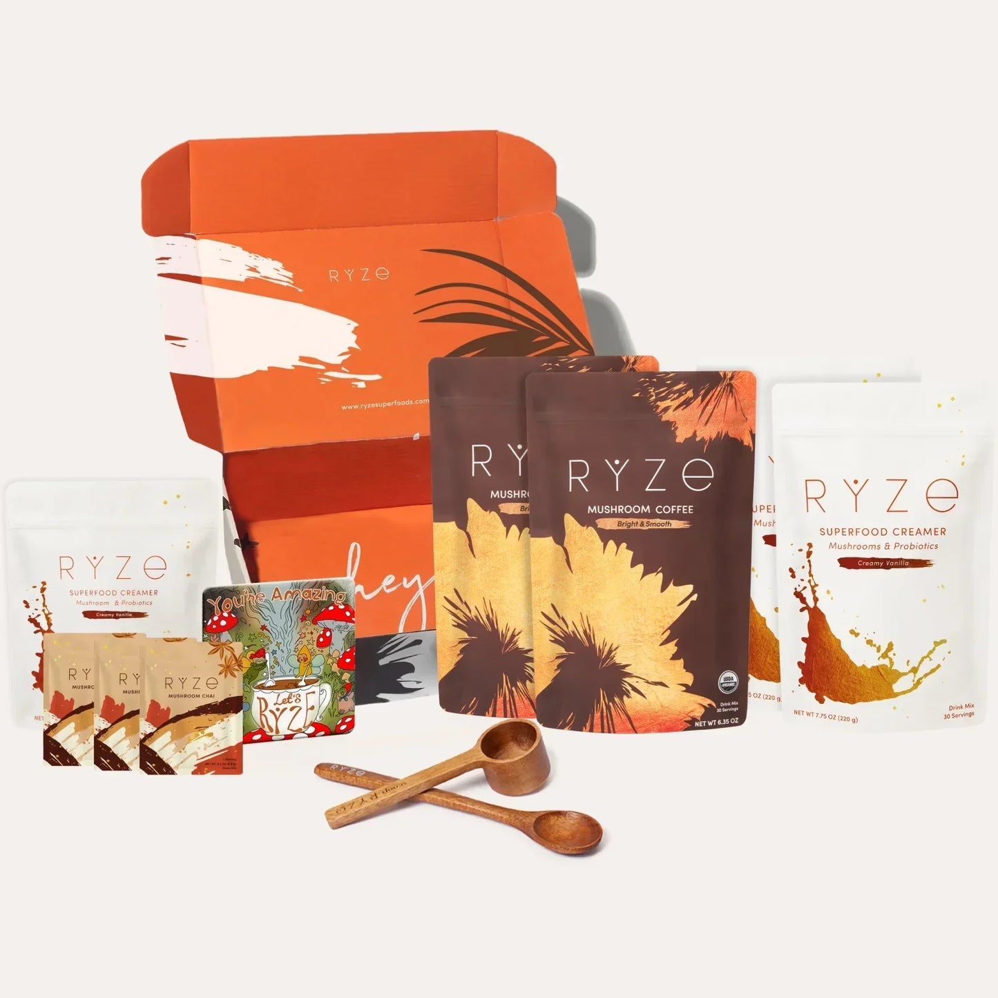 RYZE Lovers Gift Set: 2 Coffees + 2 Creamers - Z71W