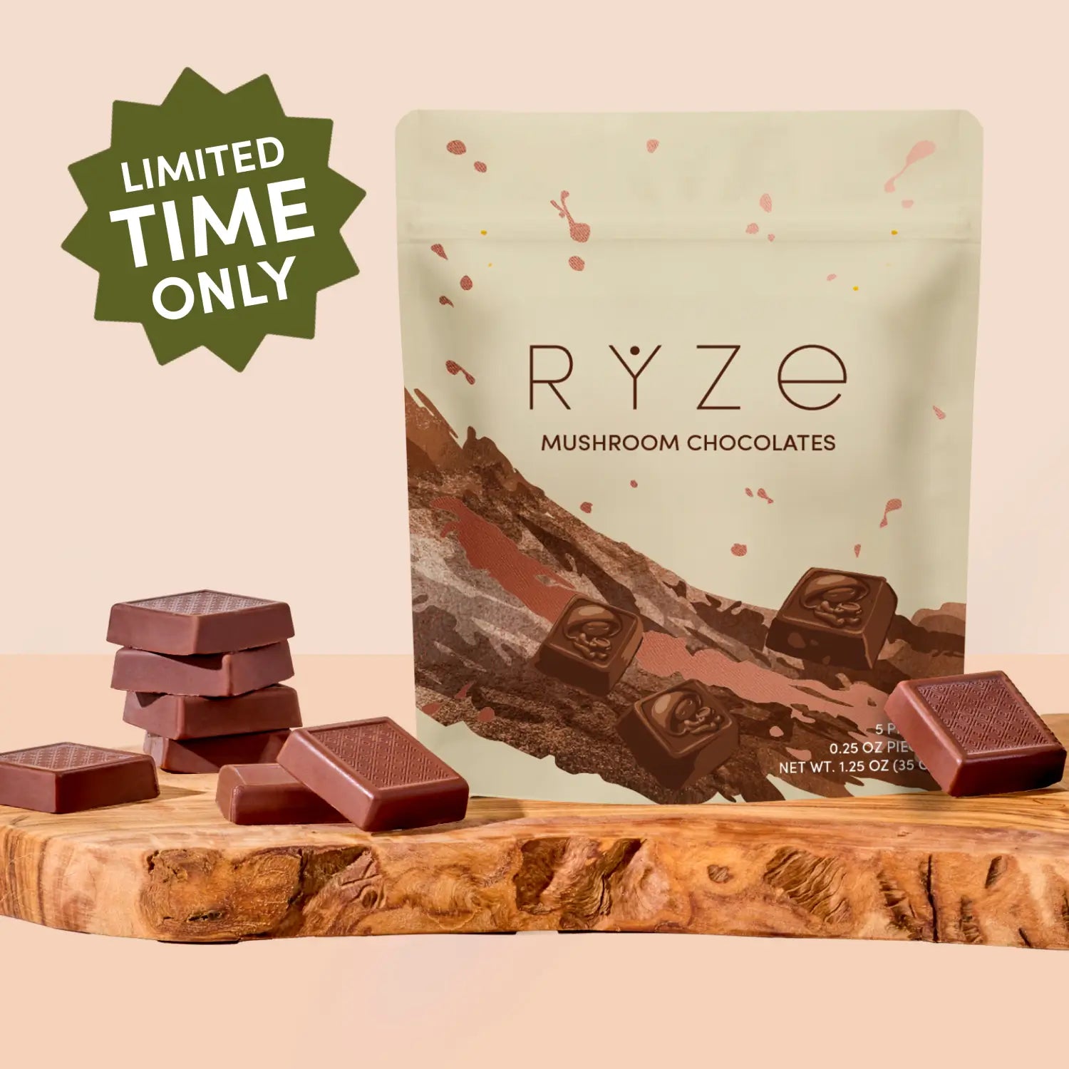Mushroom Chocolates Rye (15 pieces) - I81X