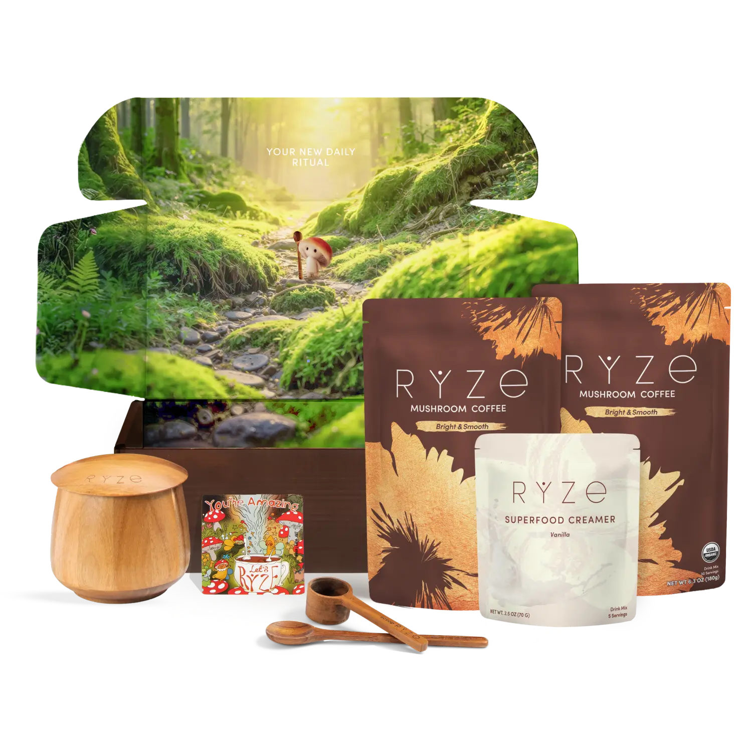 Mushroom Coffee Ritual Set (6 Month Plan) - C1DX