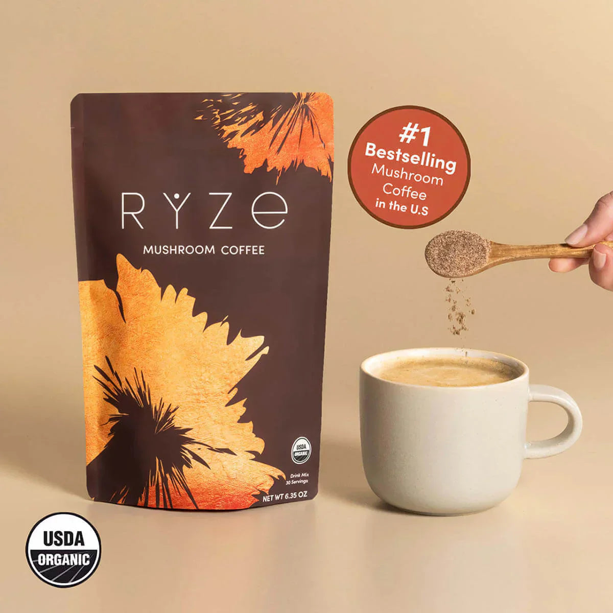 Mushroom Coffee (1 pack - 30 Servings) - M1M9