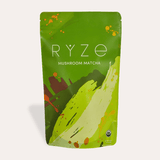 RYZE Mushroom Matcha - with 6 Organic Adaptogenic Mushrooms Grown In USA and Ceremonial-Grade Japanese Matcha - PYGC