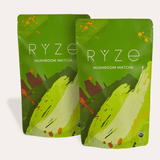 RYZE Mushroom Matcha - with 6 Organic Adaptogenic Mushrooms Grown In USA and Ceremonial-Grade Japanese Matcha - PYGC